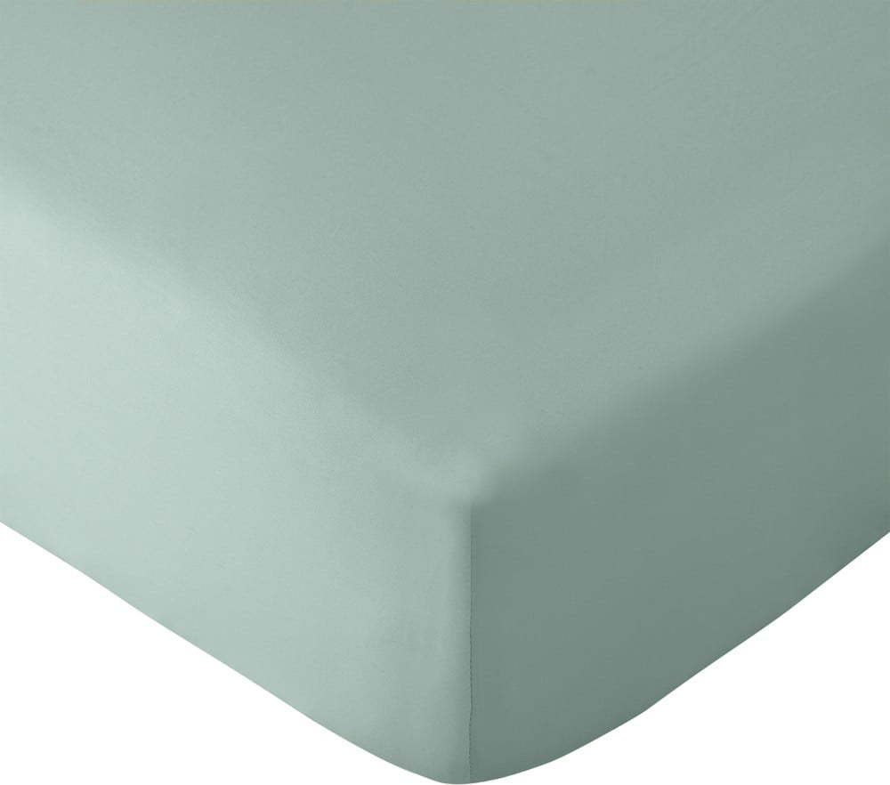 Zelené napínací prostěradlo z mikrovlákna 150x200 cm So Soft Easy Iron – Catherine Lansfield