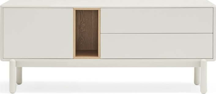 Bílý TV stolek 140x56x40 cm Corvo – Teulat