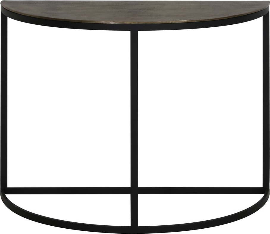 Kovový konzolový stolek v bronzové barvě 42x100 cm Peto – Light & Living