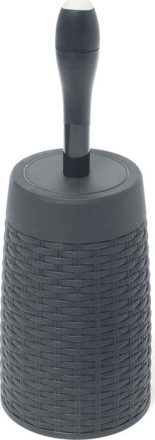 Šedá plastová WC štětka – Addis