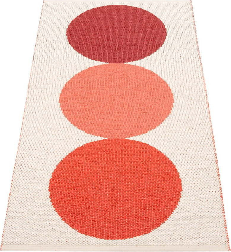 Červeno-krémový vnitřní a venkovní koberec 70x140 cm Otto Berry – Pappelina