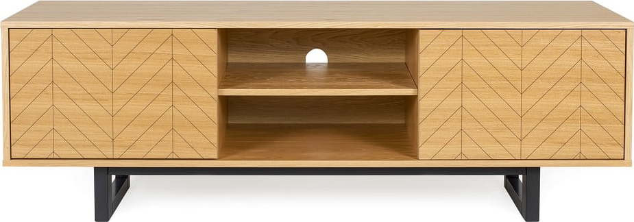 TV stolek v dubovém dekoru Woodman Camden Herringbone