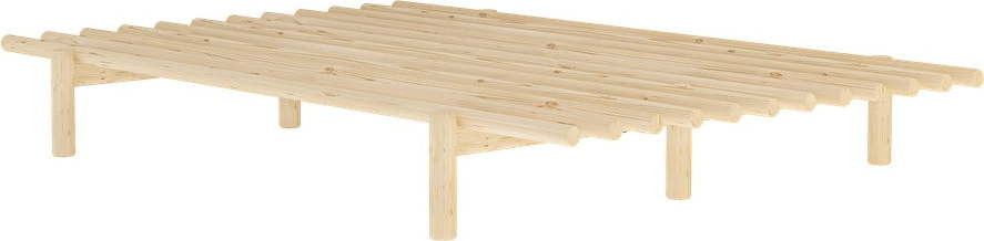 Dvoulůžková postel z borovicového dřeva s roštem 140x200 cm Pace – Karup Design