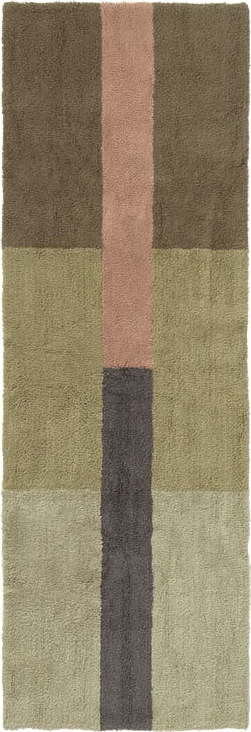 Ručně tkaný vlněný běhoun 80x230 cm Chroma Dusty Pink – Lorena Canals