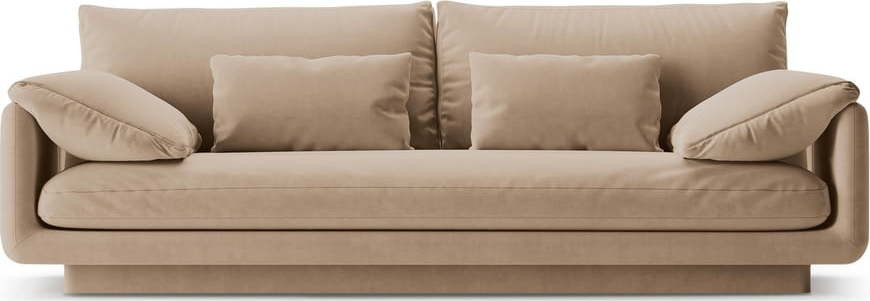 Béžová sametová pohovka 220 cm Torino – Micadoni