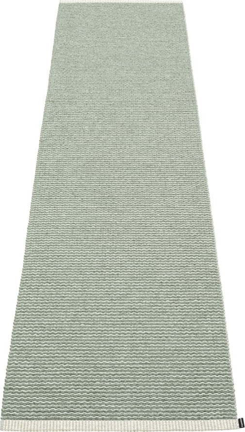 Světle zelený vnitřní a venkovní běhoun 60x250 cm Mono Sage Army – Pappelina