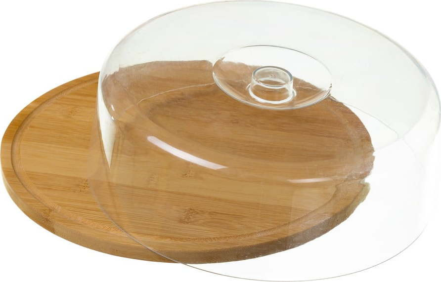 Kulatý podnos z bambusu s víkem Casa Selección Bamboo
