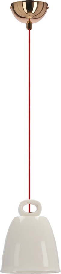 Bílé závěsné svítidlo s keramickým stínidlem Sewilla – Candellux Lighting