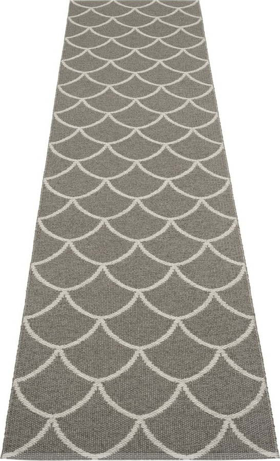 Šedý vnitřní a venkovní běhoun 70x300 cm Kotte Charcoal – Pappelina