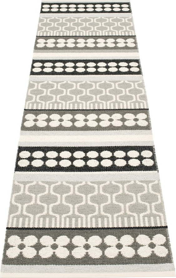 Šedo-krémový vnitřní a venkovní běhoun 70x270 cm Asta Warm Grey – Pappelina