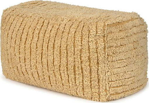 Dětský puf v hořčicové barvě Haystack – Lorena Canals