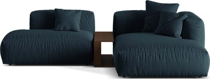 Tmavě modrá modulární rohová pohovka (pravý roh) Martina – Micadoni Home