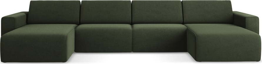 Zelená rohová pohovka Kalea – Makamii