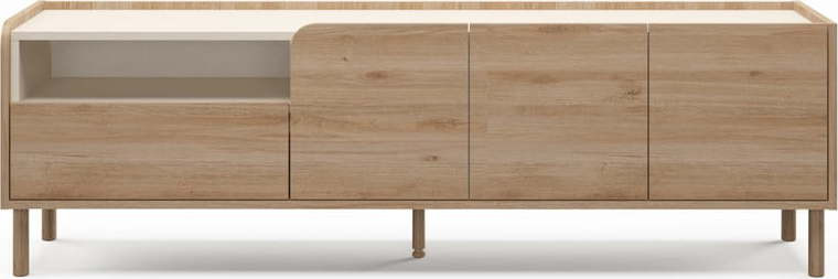 TV stolek v dekoru dubu v přírodní barvě 180x55,5x44 cm Monza – Marckeric