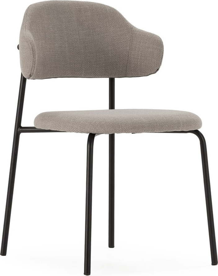 Světle šedé jídelní židle v sadě 4 ks Adriel – Marckeric