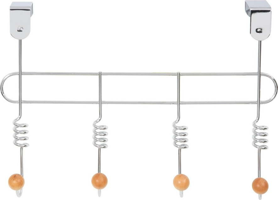 Kovový věšák na dveře ve stříbrné barvě 33 cm Spirale – Compactor