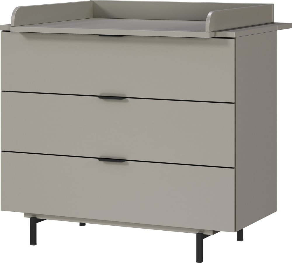 Šedá dětská komoda s přebalovacím pultem 105x102x54 cm Tomino – Germania