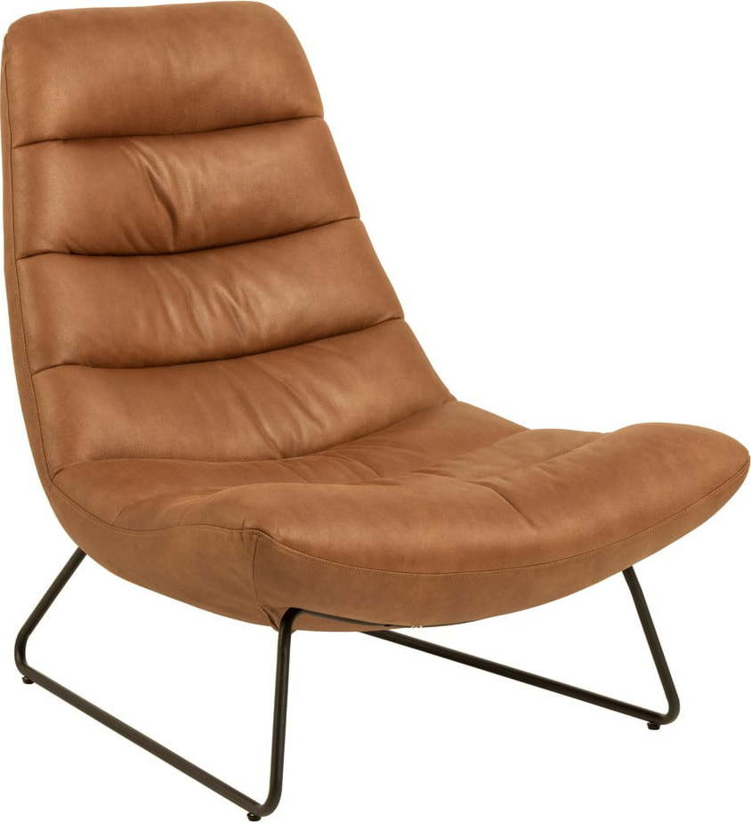 Hnědé křeslo z imitace kůže Milford – Actona