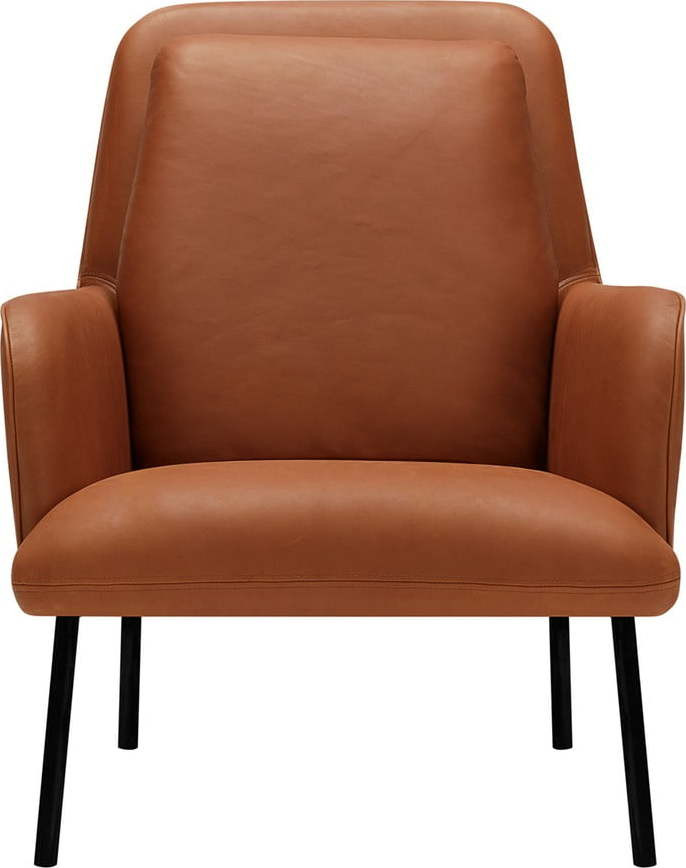 Koňakově hnědé křeslo Oliver – Sits