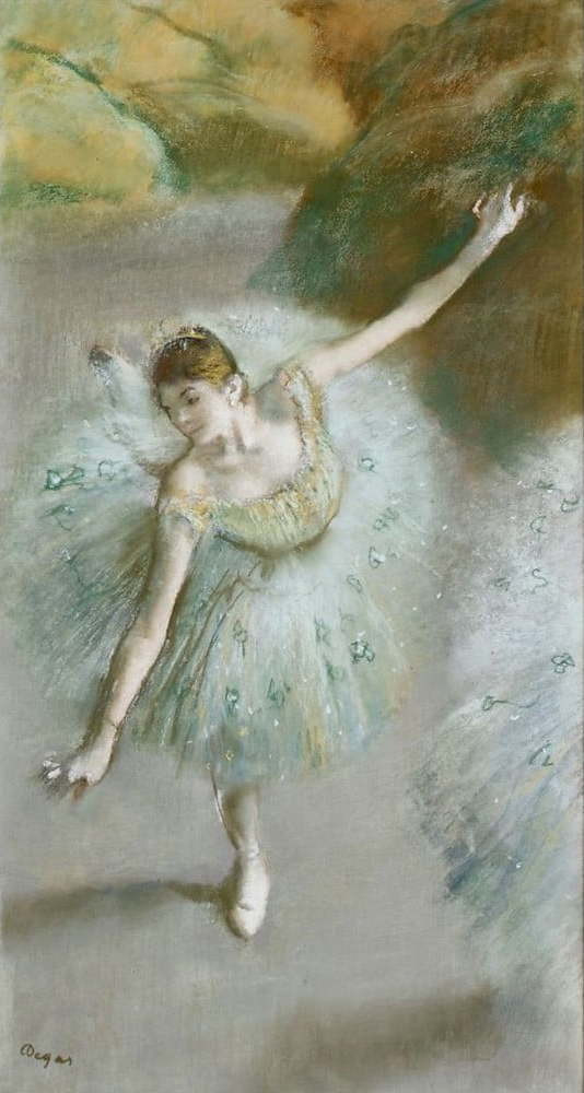 Reprodukce obrazu 30x55 cm Dancer in Green - Fedkolor