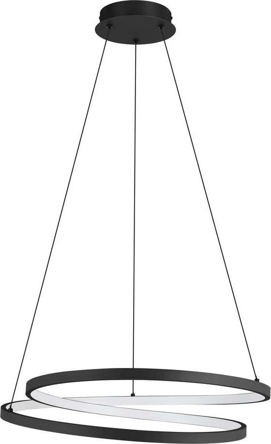 Černé LED závěsné svítidlo ø 55 cm RUOTALE – EGLO