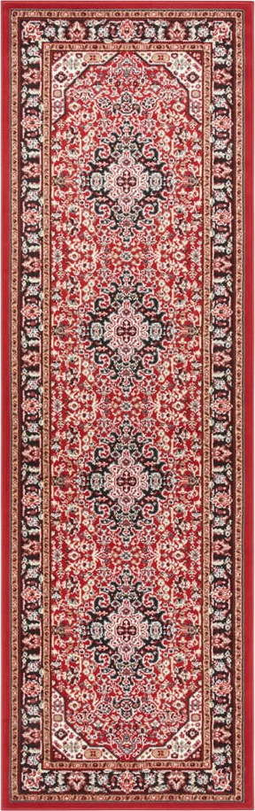 Červený běhoun Nouristan Skazar Isfahan, 80 x 250 cm