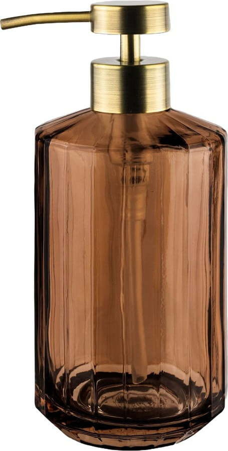 Hnědý skleněný dávkovač mýdla 200 ml Vision – Mette Ditmer Denmark