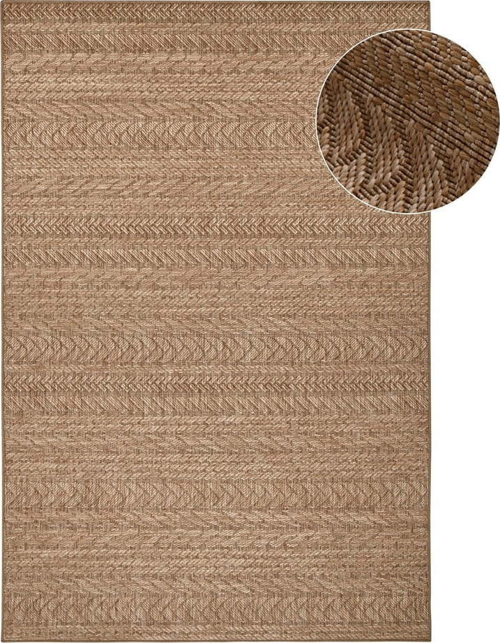 Hnědý venkovní koberec NORTHRUGS Granado, 160 x 230 cm