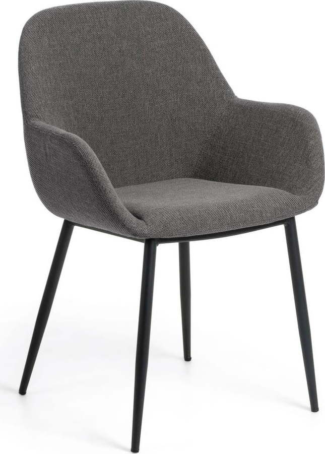 Antracitová jídelní židle Konna – Kave Home