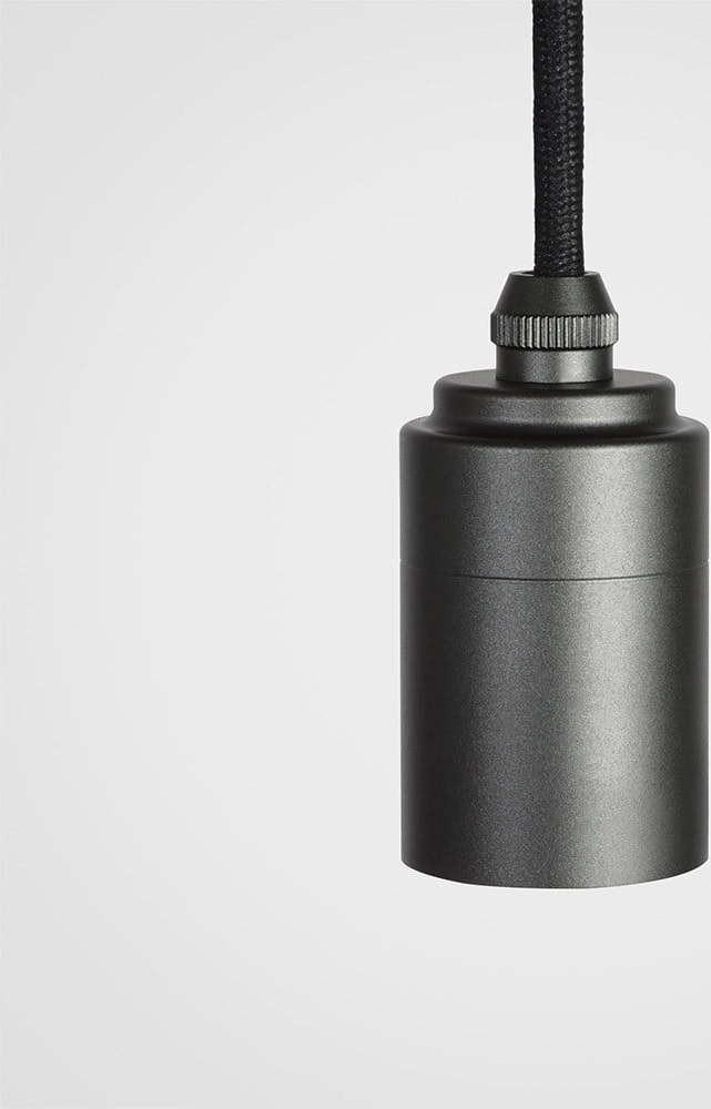 Antracitové závěsné svítidlo ø 4 cm – tala