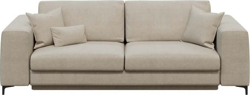 Světle béžová rozkládací pohovka Devichy Rothe, 256 cm