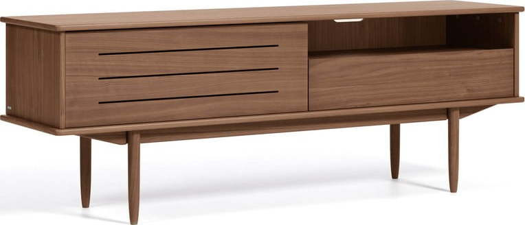 TV stolek v dekoru ořechového dřeva Kave Home Carolin