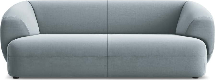 Světle modrá sametová pohovka 212 cm Moana – Makamii