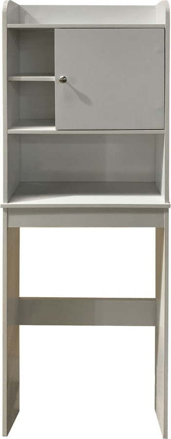 Bílá vysoká skříňka nad pračku/WC 58x173 cm Laundry – Tomasucci