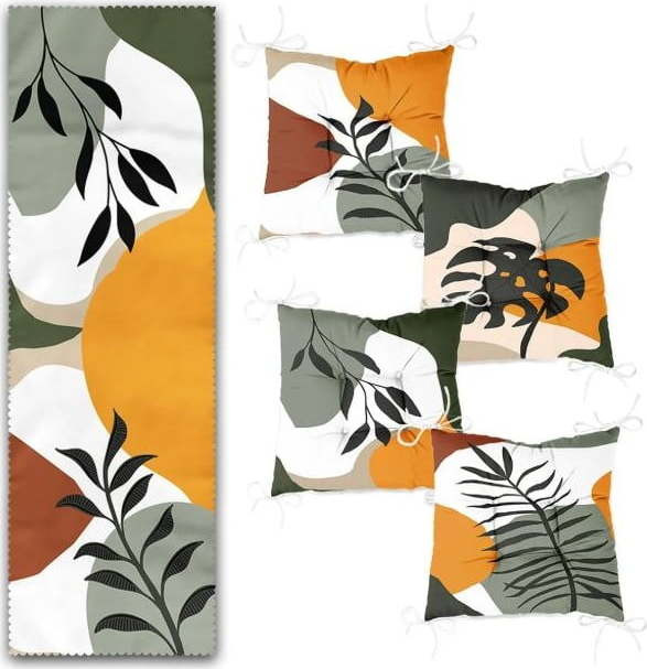 Set podsedáků a běhounu 5 ks Illustrated Autumn – Mila Home