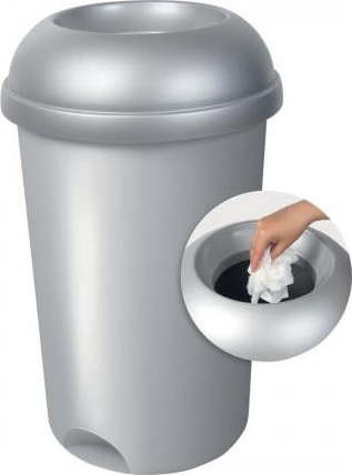 Šedý plastový odpadkový koš na tříděný odpad 50 l – Addis