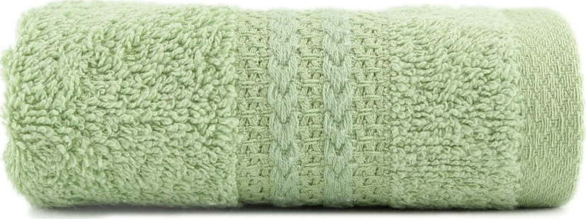 Zelený ručník z čisté bavlny Foutastic, 30 x 50 cm