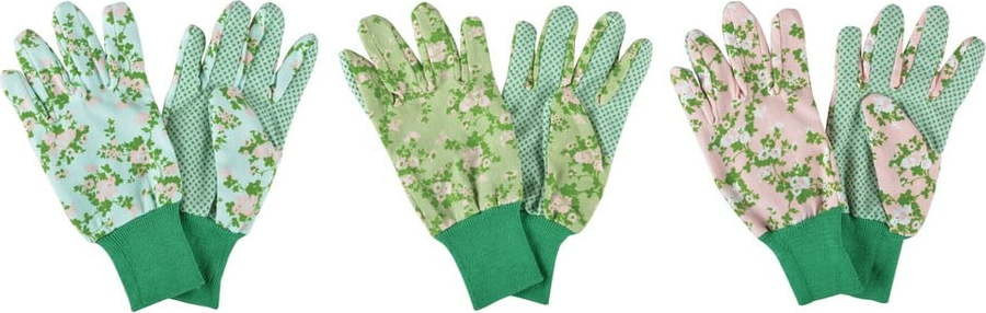 Sada 3 zahradních rukavic Esschert Design Plaque Rose