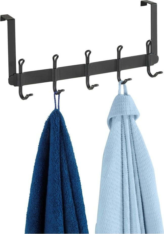 Černý kovový věšák na dveře 37 cm Nostalgia – Wenko