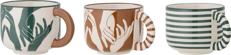 Hrnky z kameniny v sadě 3 ks 245 ml Carim – Bloomingville