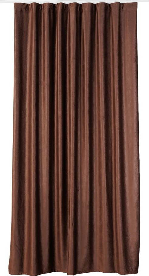 Hnědý sametový závěs 140x260 cm Roma – Mendola Fabrics