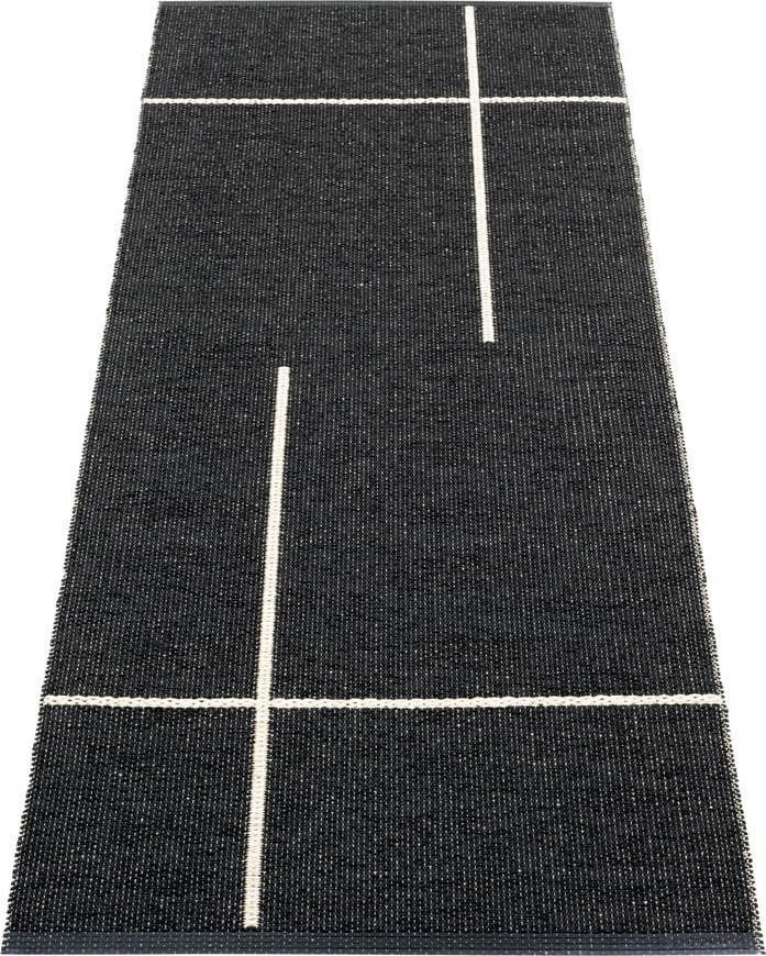 Černý vnitřní a venkovní běhoun 70x180 cm Fred Black – Pappelina