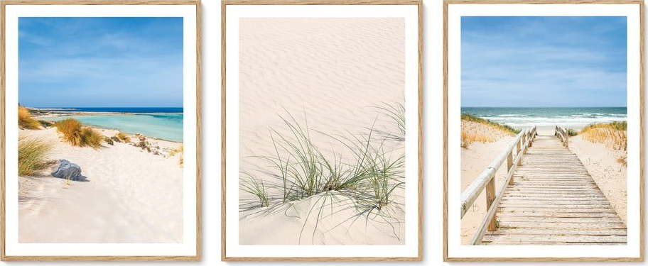 Obrazy v sadě 3 ks 30x40 cm To the Beach – knor