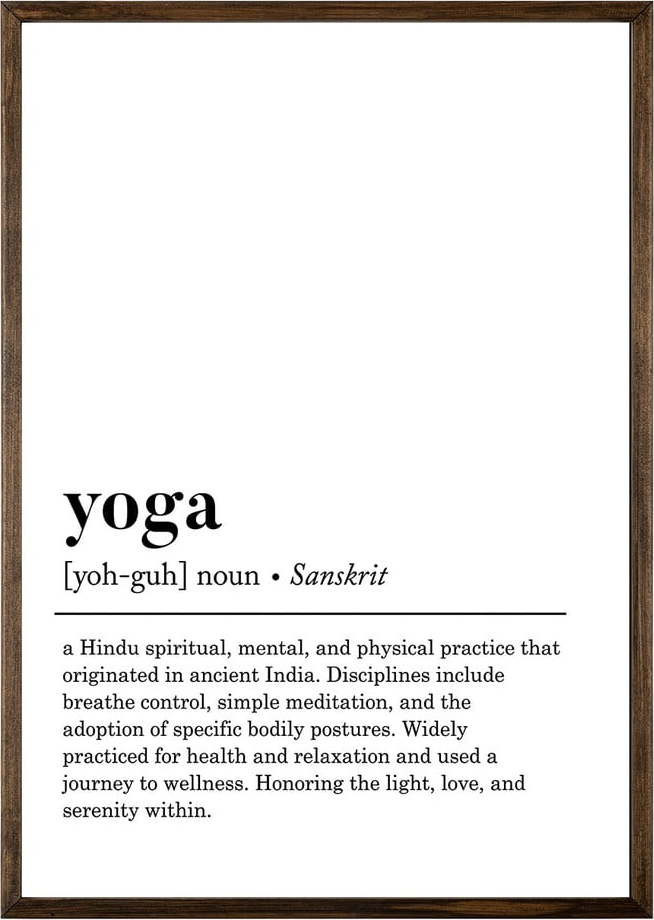 Obraz 50x70 cm Yoga – Wallity