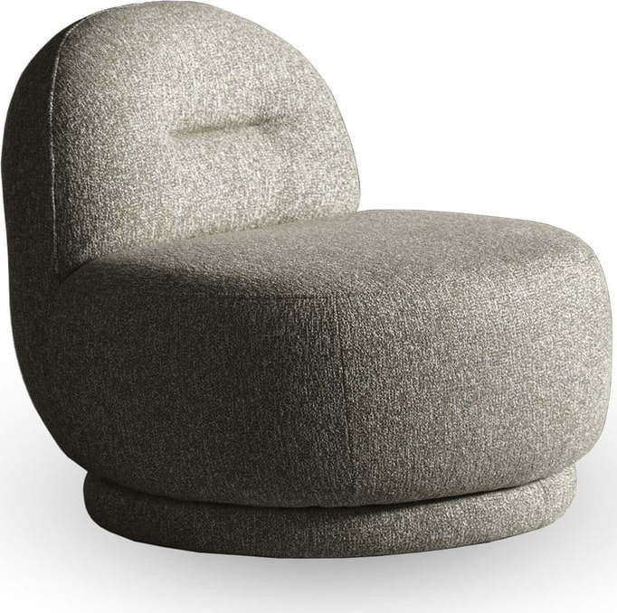 Šedo-hnědé křeslo Ovo – Miuform