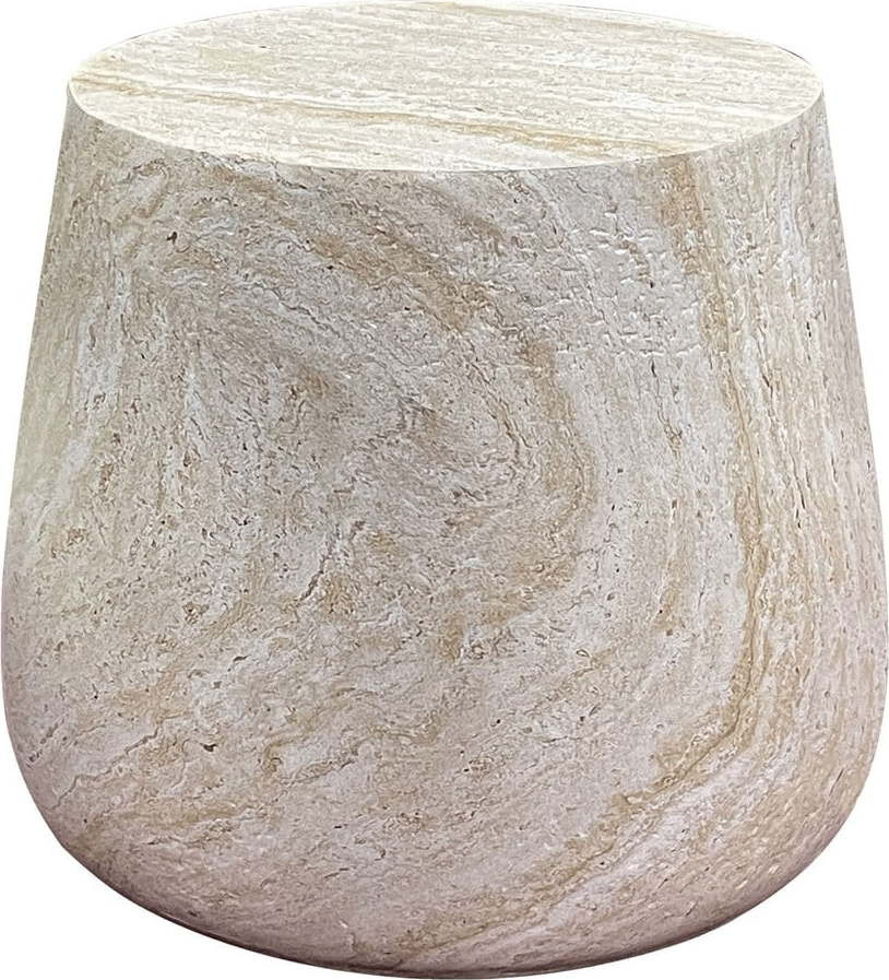 Kamenný kulatý odkládací stolek ø 47,5 cm Bonn – House Nordic