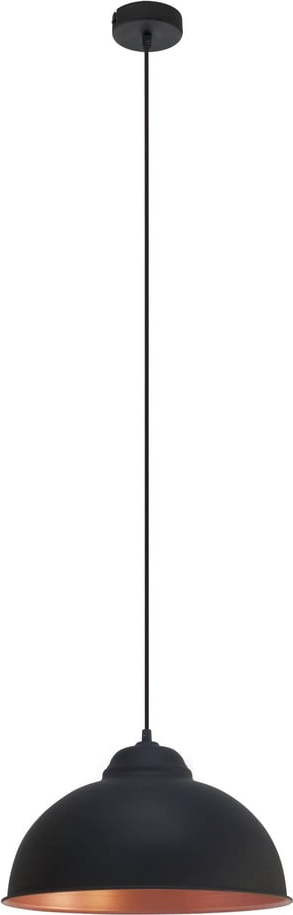 Závěsné svítidlo s kovovým stínidlem v černo-bronzové barvě ø 37 cm TRURO 2 – EGLO