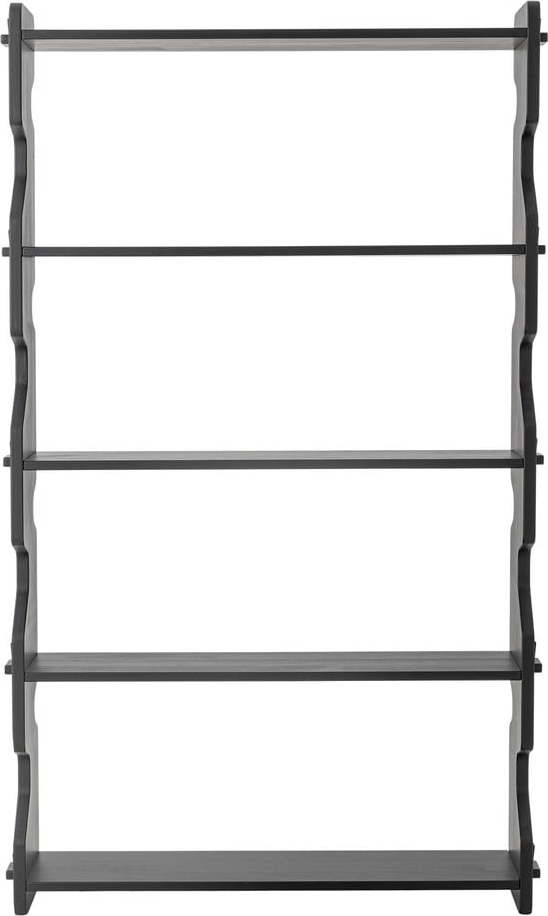 Černá knihovna z borovicového dřeva 84x140x20 cm Savoya – Bloomingville