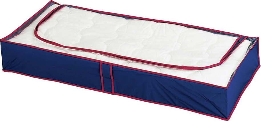 Plastové úložné boxy pod postel v sadě 4 ks 100x45x15 cm Deep Blue – Maximex