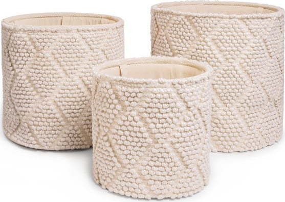 Úložné látkové košíky v sadě 3 ks Pearl – Bonami Essentials